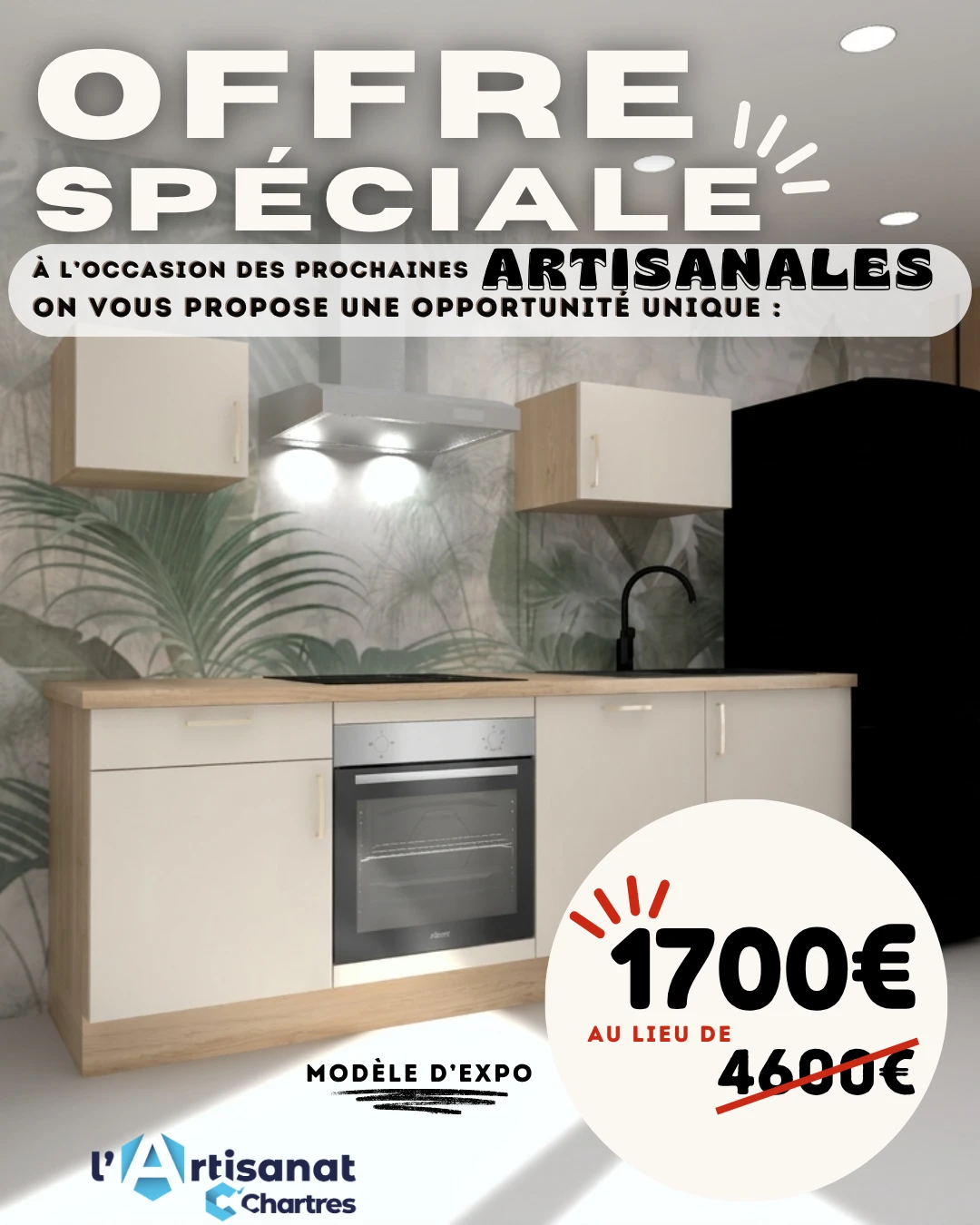 Cuisine d'exposition aux artisanales de chartres