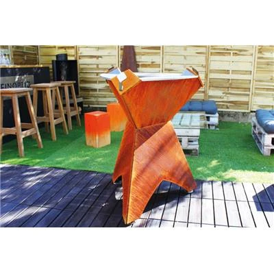 BRASERO PLANCHE 1000 CORTEN
