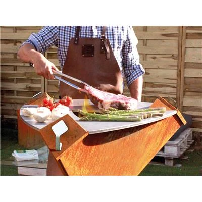 BRASERO PLANCHA 800 CORTEN