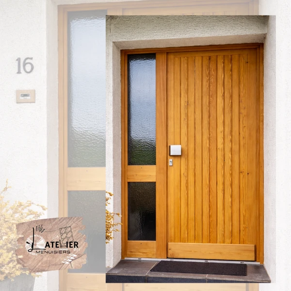 Porte d'entrée bois