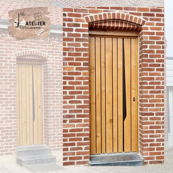 Porte d'entrée bois