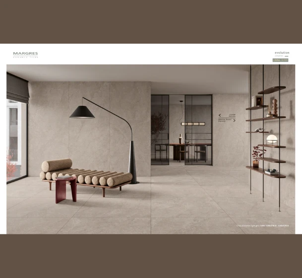Carrelage 60x60 MARGRES Série EVOLUTION LIGHT GREY
