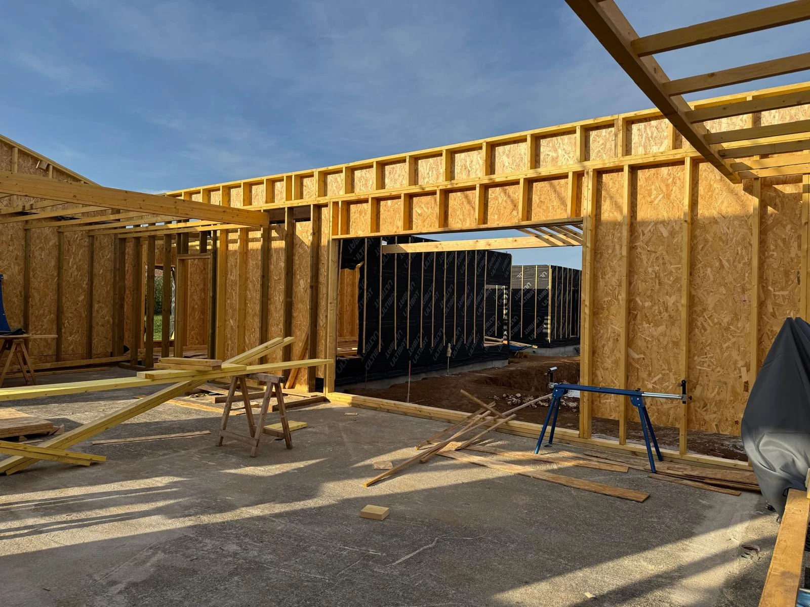 Construction ossature bois – Extension et structure bois sur mesure