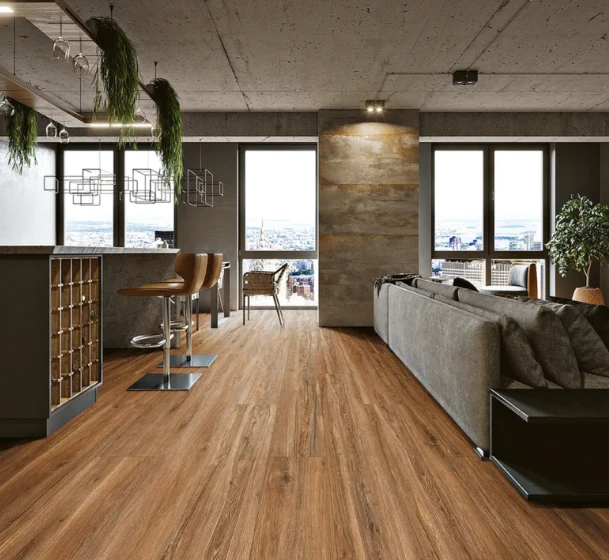 Carrelage 20X120 GRESART Série OAK BROWN