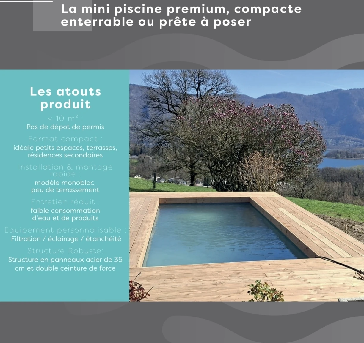 Kit piscine modèle lilysun
