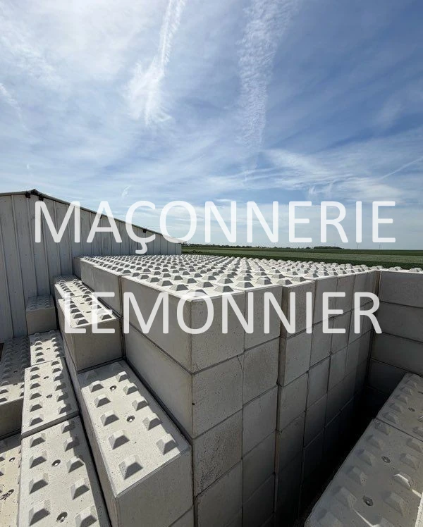 Blocs béton empilables type "Lego"