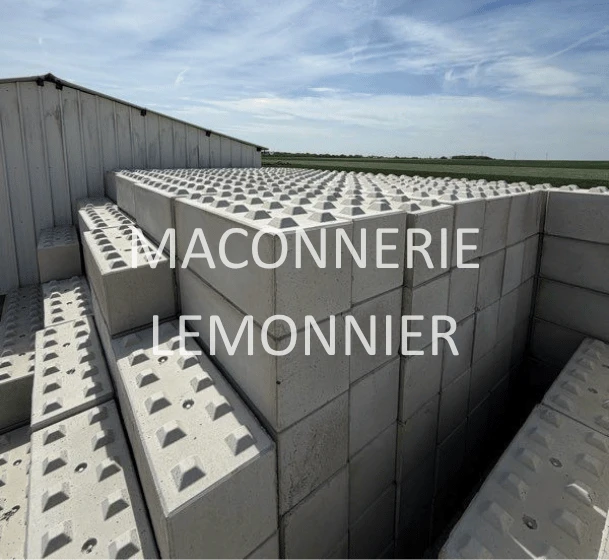Blocs béton empilables type "Lego"