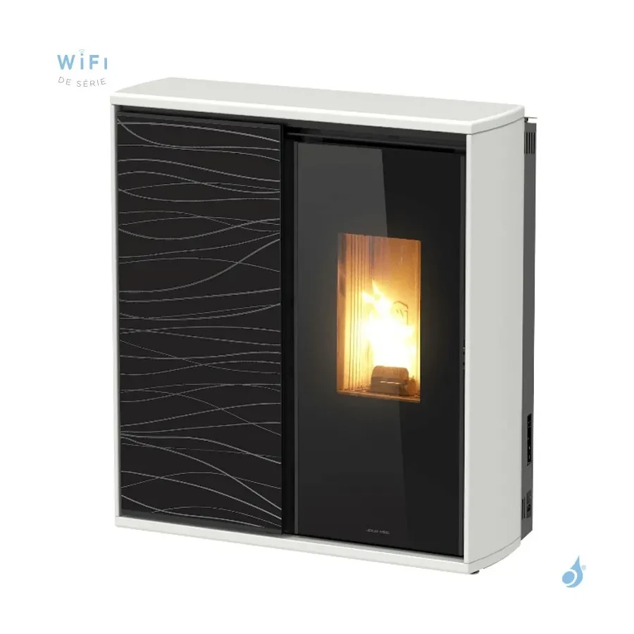 Poele à Granulés Reverse S Hybride bois et granulés 6,5 - 9,6 kW