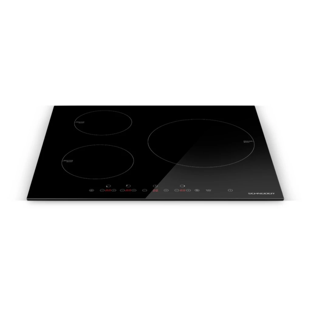 Table induction 3 foyers 60 cm noir STI603