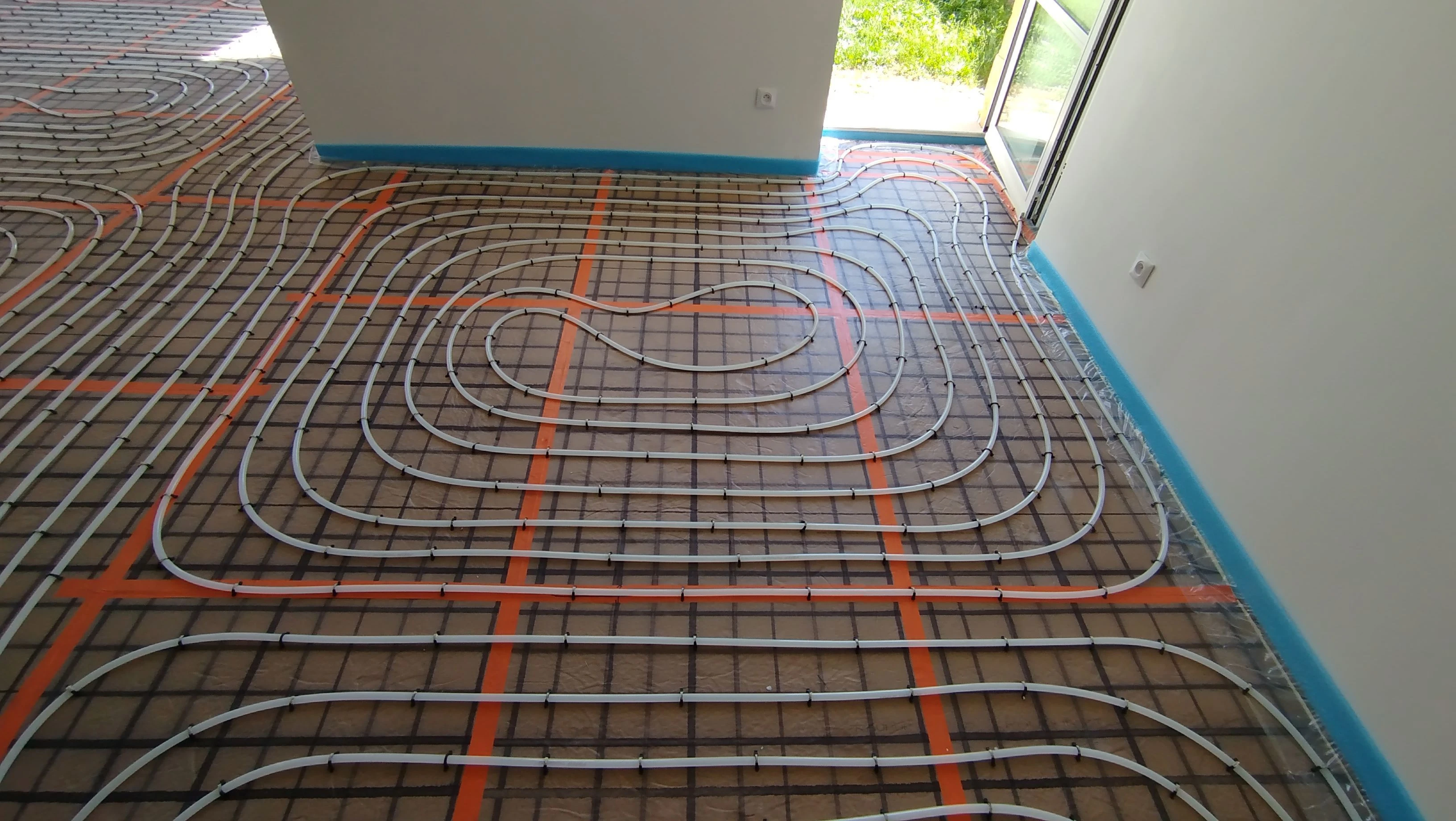 Installation chauffage au sol