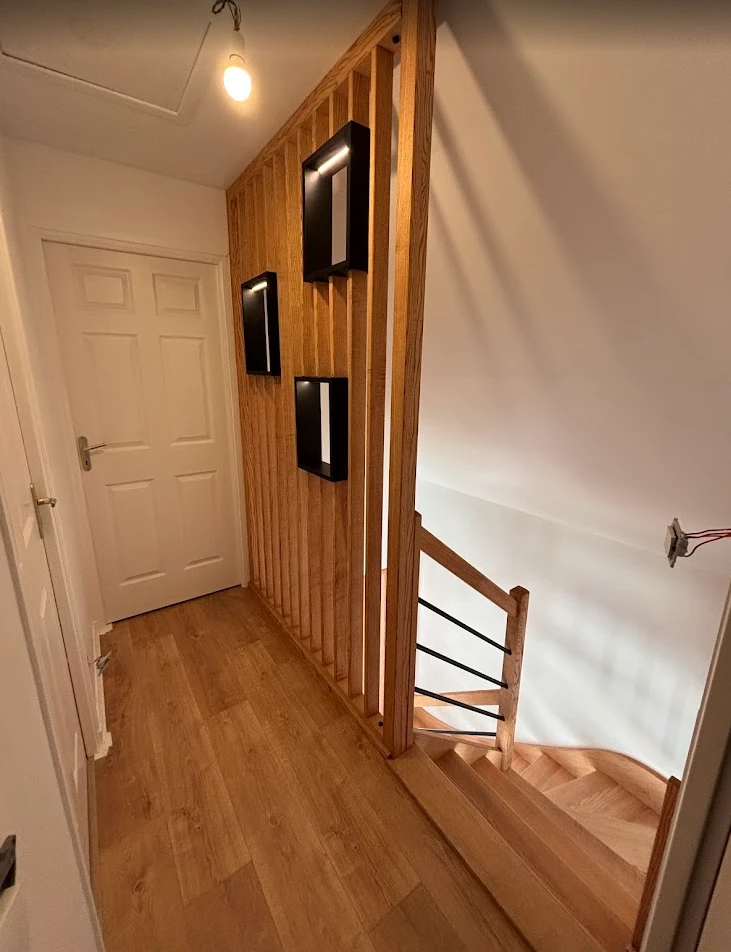 Escalier sur mesure 2/4 tournants et claustra