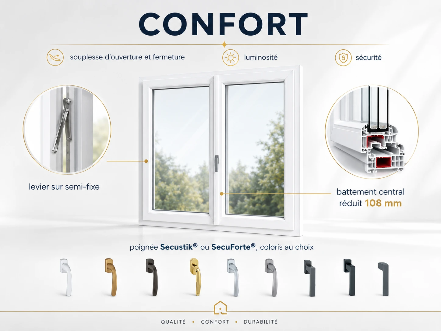 Fenêtre PVC gamme Premium Design