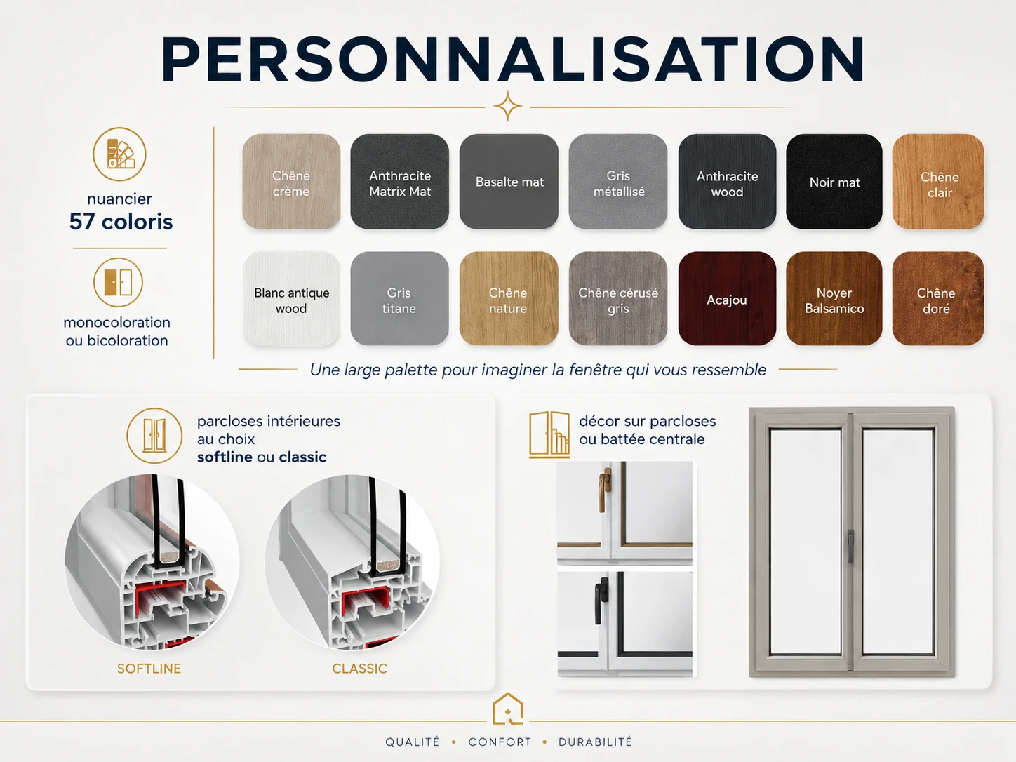 Fenêtre PVC gamme Premium Design