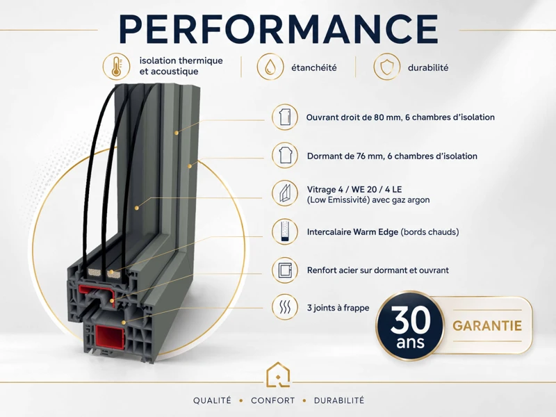 Fenêtre PVC gamme Premium Energy