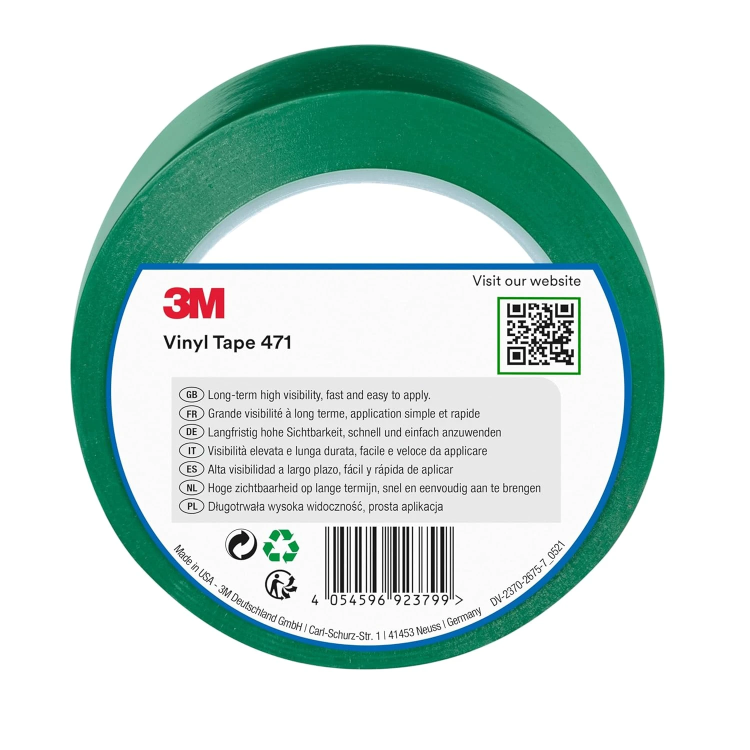 RL  ADHESIF VERT 3M  38MM 24U              