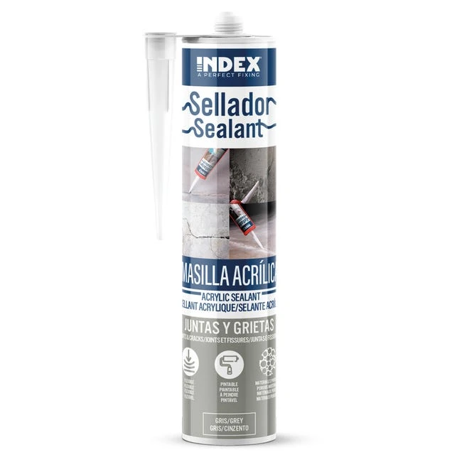 MASTIC ACRYLIQUE BLANC 280ML 12U