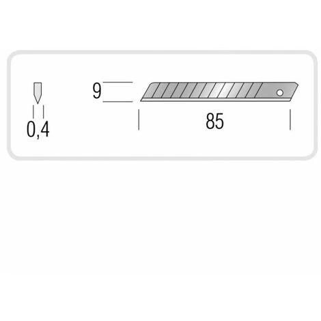 ETUI 10 LAMES CUTTER 9MM