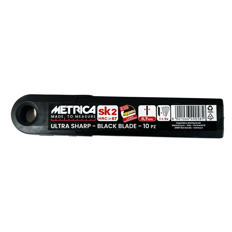 ETUI 10 LAMES BLACK BLADE 18 MM