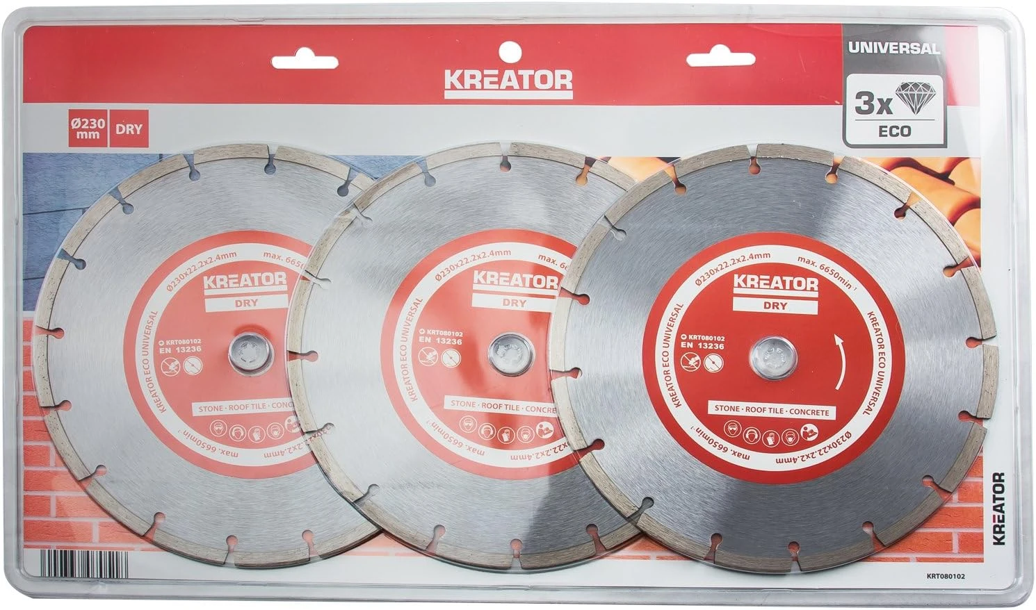 3 DISQUES DIAMANTS A SEGMENTS D.230