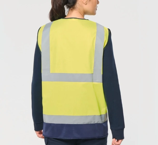 Gilet de sécurité haute visibilité recyclé avec zip unisexe