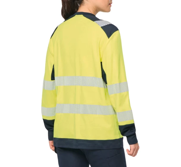 T-shirt de travail haute visibilité manches longues 180 g/m²
