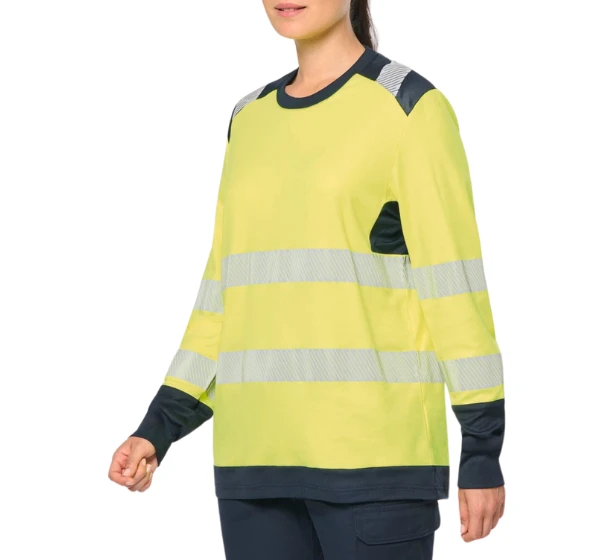T-shirt de travail haute visibilité manches longues 180 g/m²