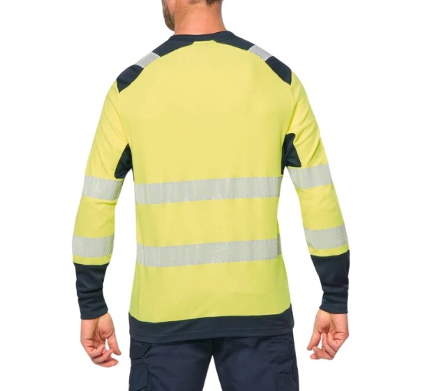 T-shirt de travail haute visibilité manches longues 180 g/m²