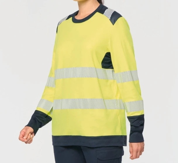 T-shirt de sécurité recyclé manches longues unisexe