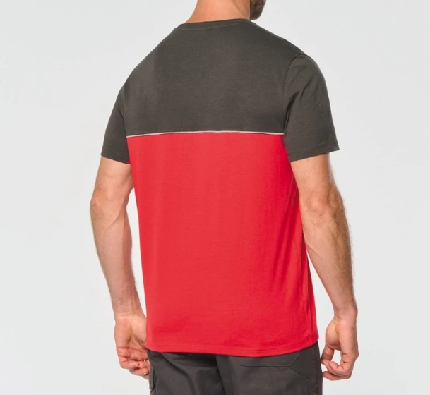 T-shirt bicolore écoresponsable manches courtes unisexe personnalisable