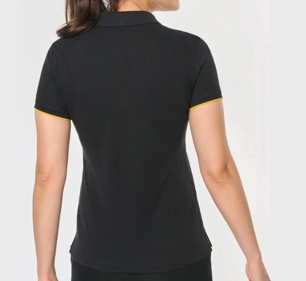 Polo Day To Day contrasté manches courtes femme personnalisable