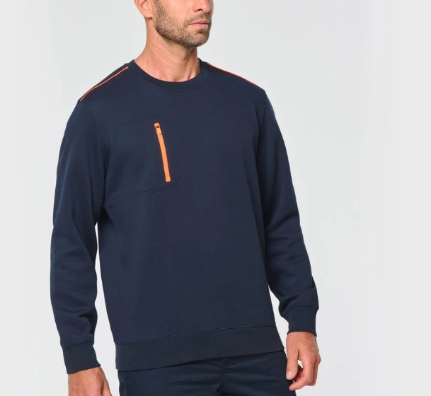 Sweat-shirt Day To Day poche poitrine zippée unisexe personnalisable