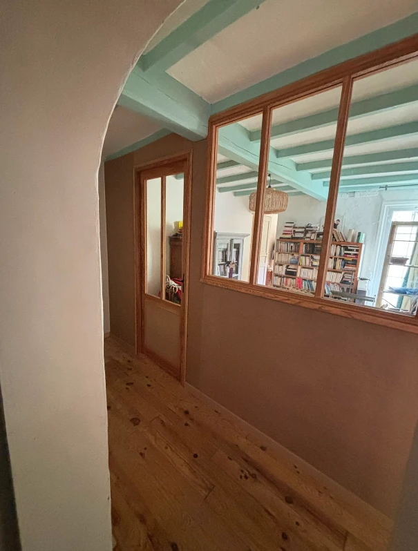 Cloison sur mesure avec porte et verrière à Wavrans sur L'AA