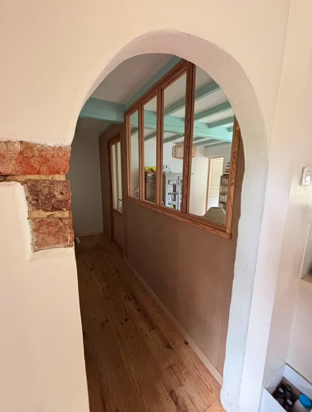 Cloison sur mesure avec porte et verrière à Wavrans sur L'AA