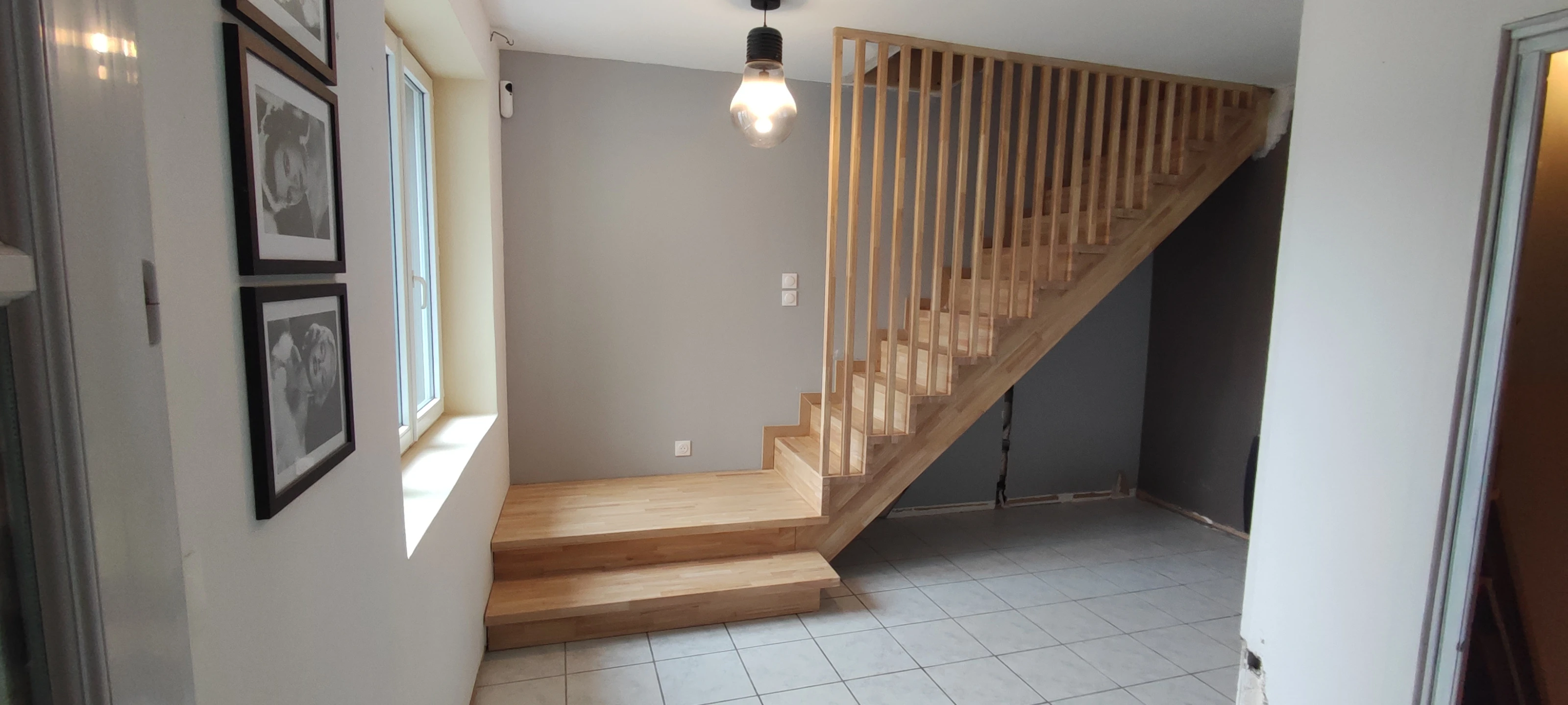 Escalier sur mesure avec claustra à Rinxent