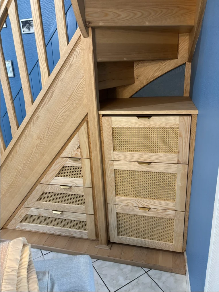 Rangement sous escalier en Canage à Boulogne sur mer