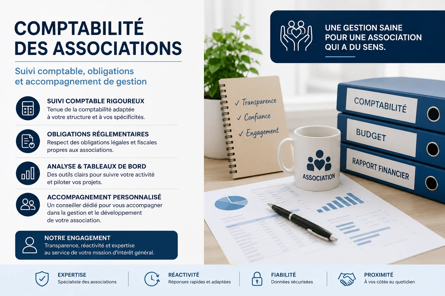 Comptabilité des associations – Suivi comptable, obligations et accompagnement de gestion