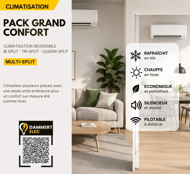Installation d'une climatisation réversible Multi-split