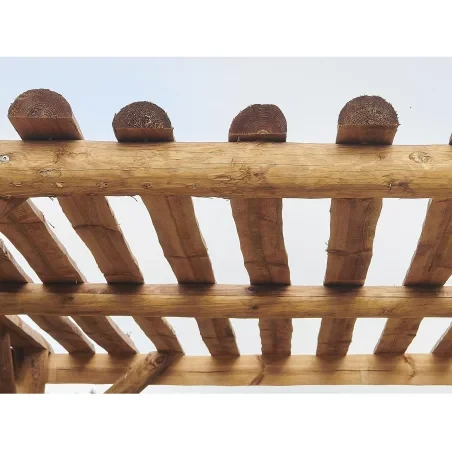 Pergola bois naturel en pin