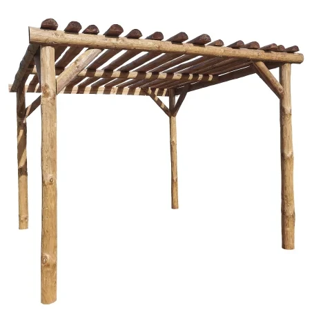 Pergola bois naturel en pin
