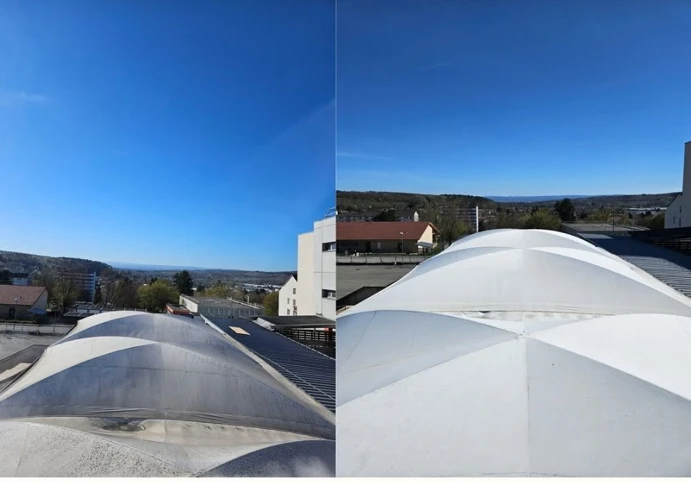 Nettoyage bardage PVC et toile EPDM