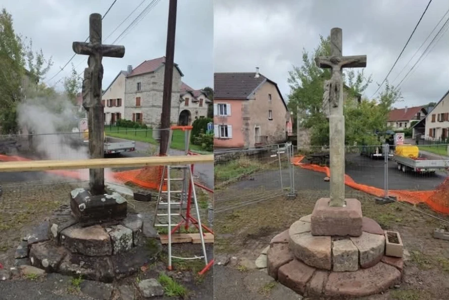 Nettoyage des monuments  aux morts, calvaires et fontaines