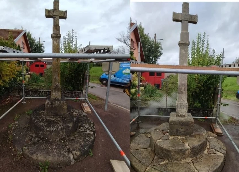 Nettoyage des monuments  aux morts, calvaires et fontaines