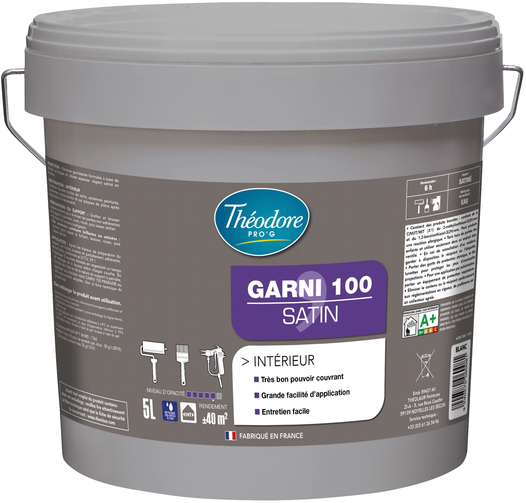 PRO'G GARNI100 SATIN BLANC 15L