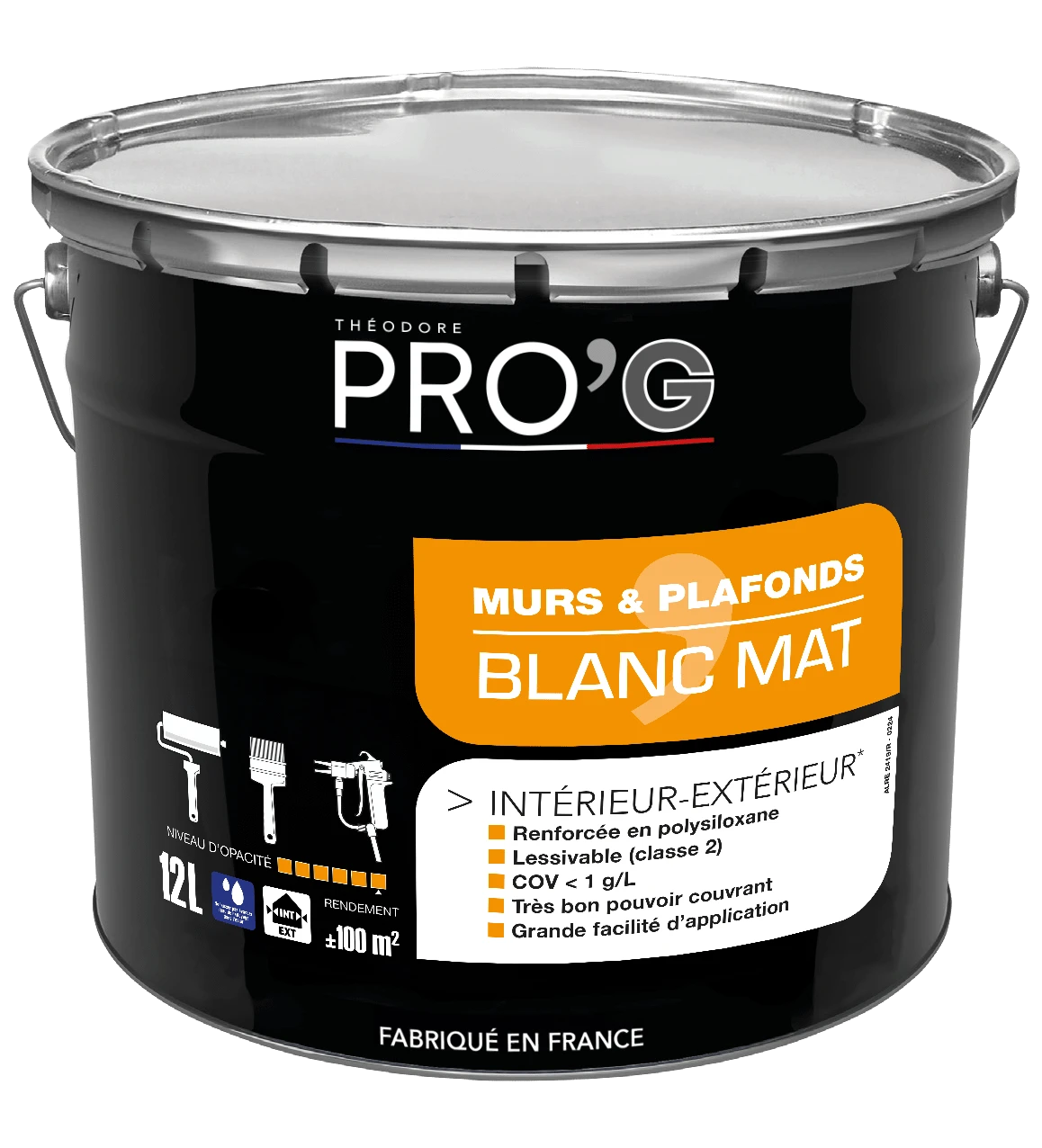 PRO'G MURS & PLAF. MAT BLC/BTP 3L
