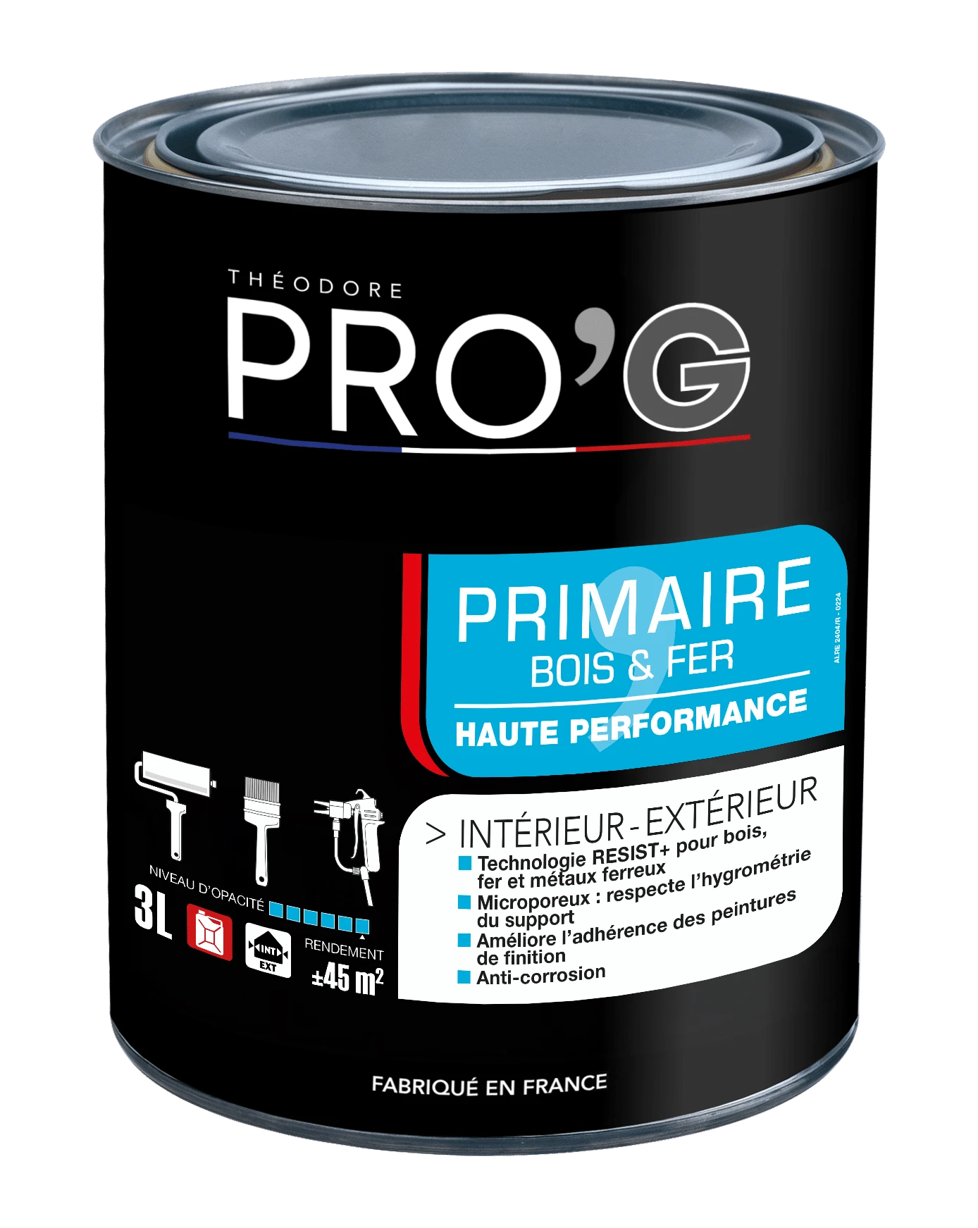 PRO'G PRIMAIRE BOIS & FER BLANC 1L