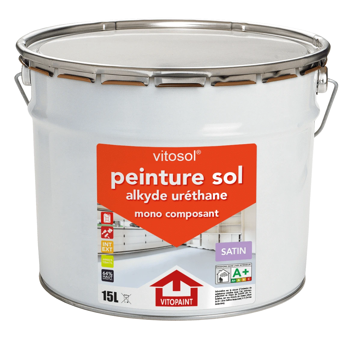 VITOSOL ALK. URET. BLANC/BTP 1 L