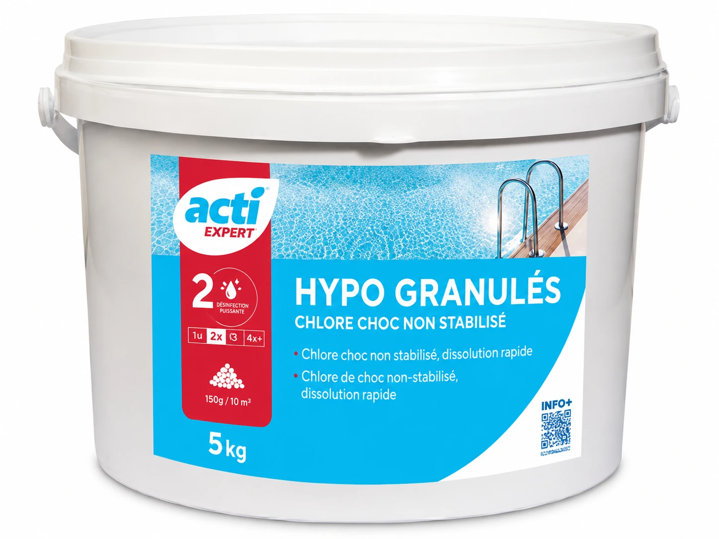 ACTI Hypo Granules – Chlore choc non stabilisé – 5 kg