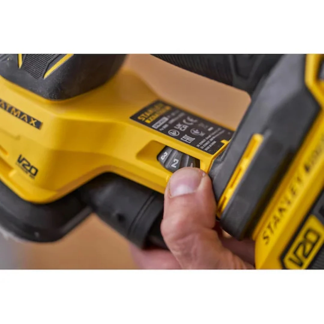 Ponceuse sans fil STANLEY FATMAX V20 18V – SFMCW221B-XJ – Sans batterie ni chargeur