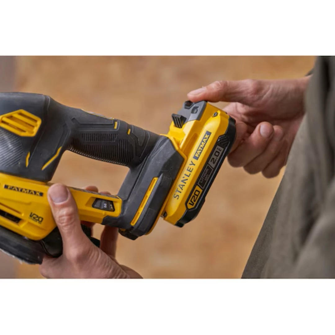 Ponceuse sans fil STANLEY FATMAX V20 18V – SFMCW221B-XJ – Sans batterie ni chargeur