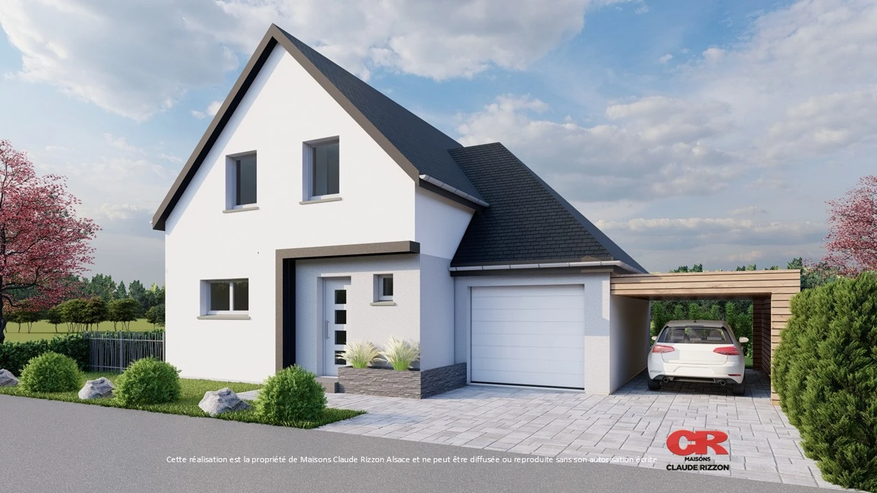 Maison NEUVE 5 pièces avec garage à WEITBRUCH